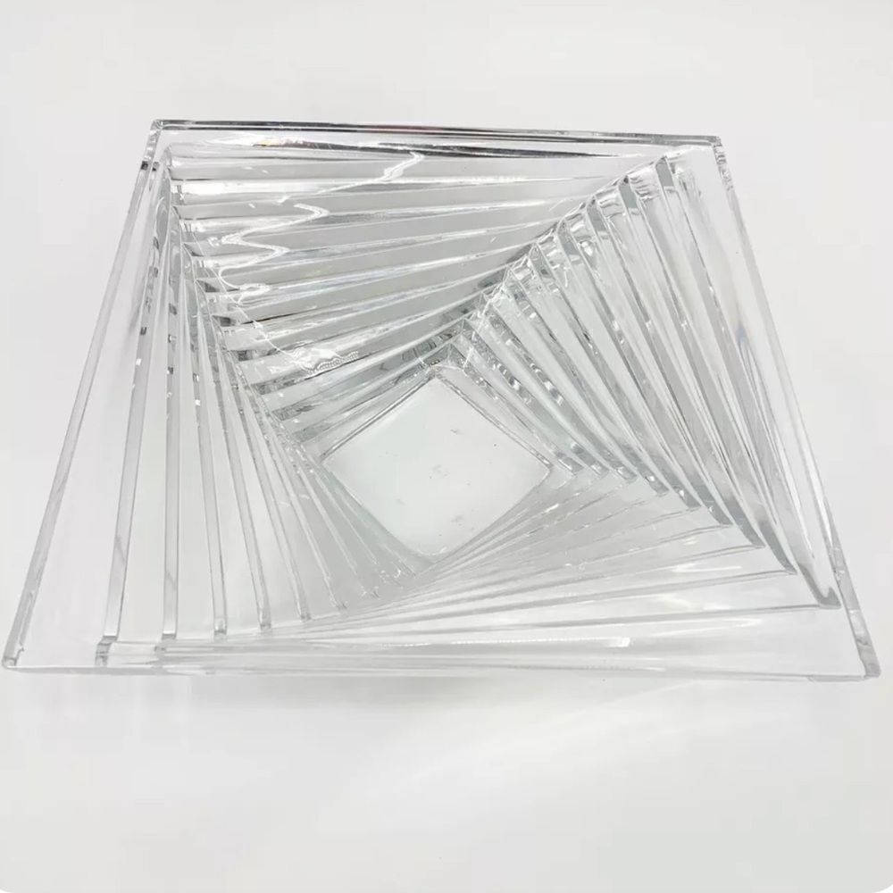 Twisted Steps French Crystal Bowl
